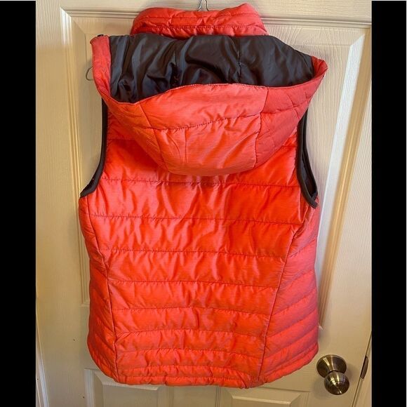 Tangerine hooded vest sz M - Picture 3 of 4